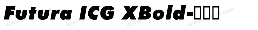 Futura ICG XBold字体转换